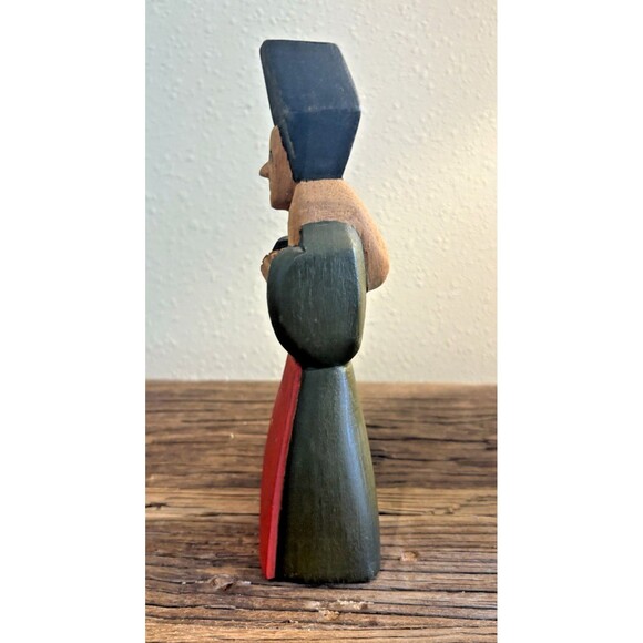 Benedito José Dos Santos Brazil Wood Block Carved Religious Figurine - Picture 2 of 11